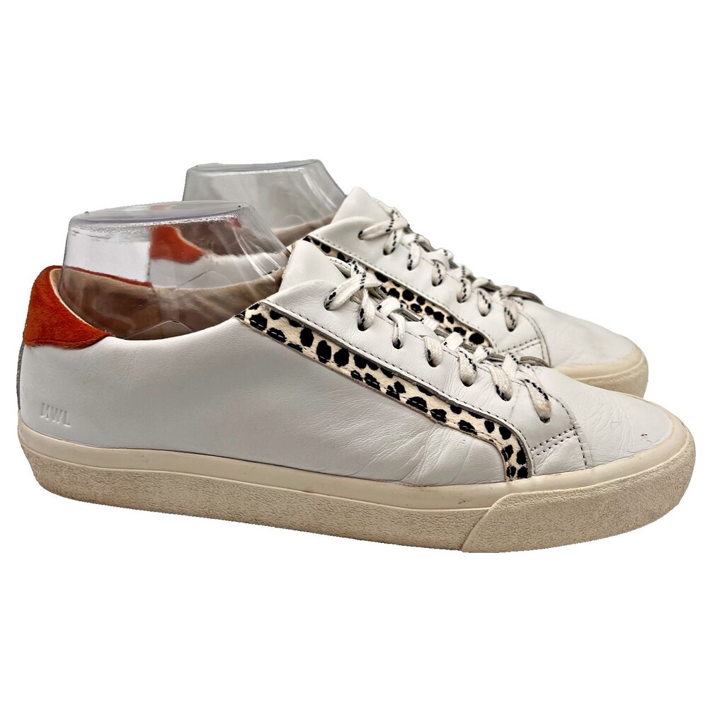 Madewell Women's Sidewalk Sneaker Size 9 White Calf Hair Fashion Sporty Shoe